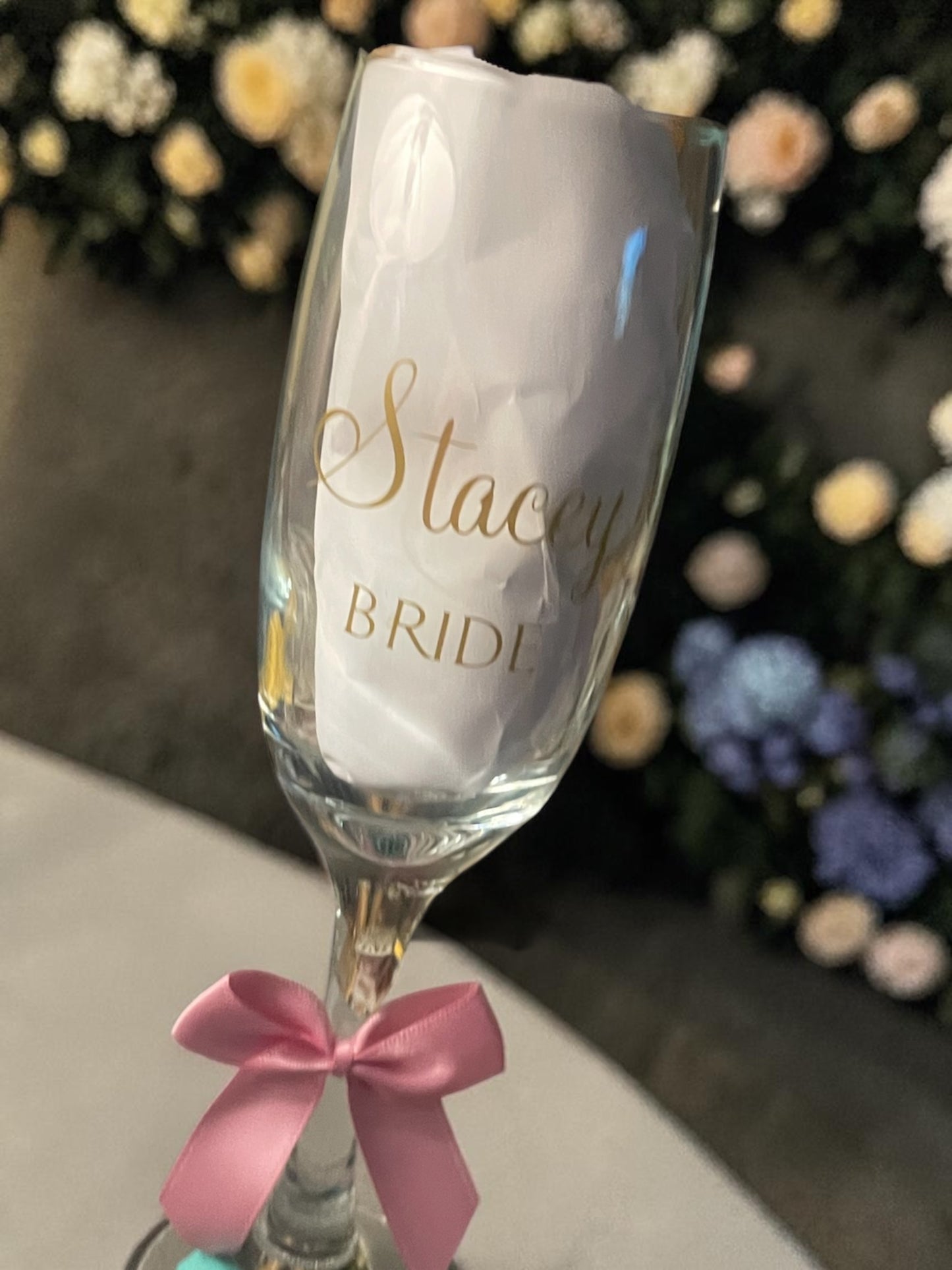 Personalised Champagne Glass