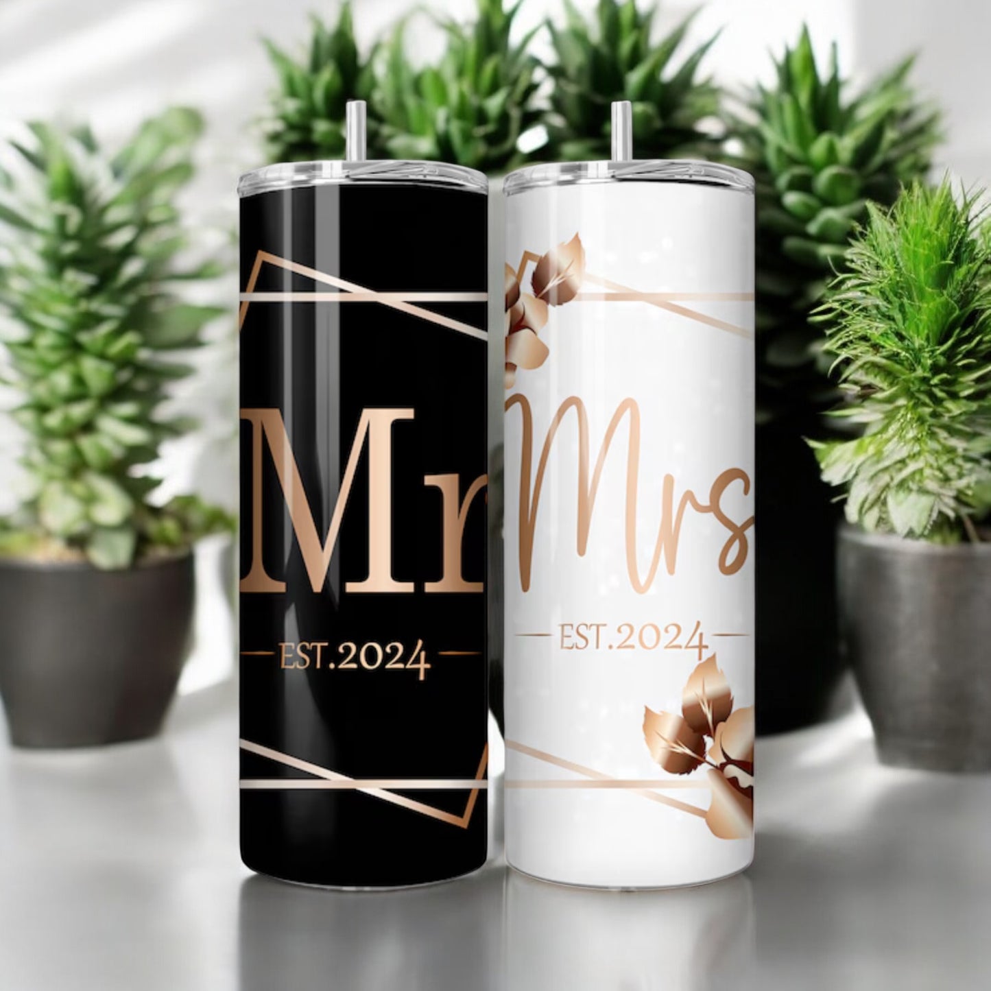 Mr & Mrs Insulated Cups