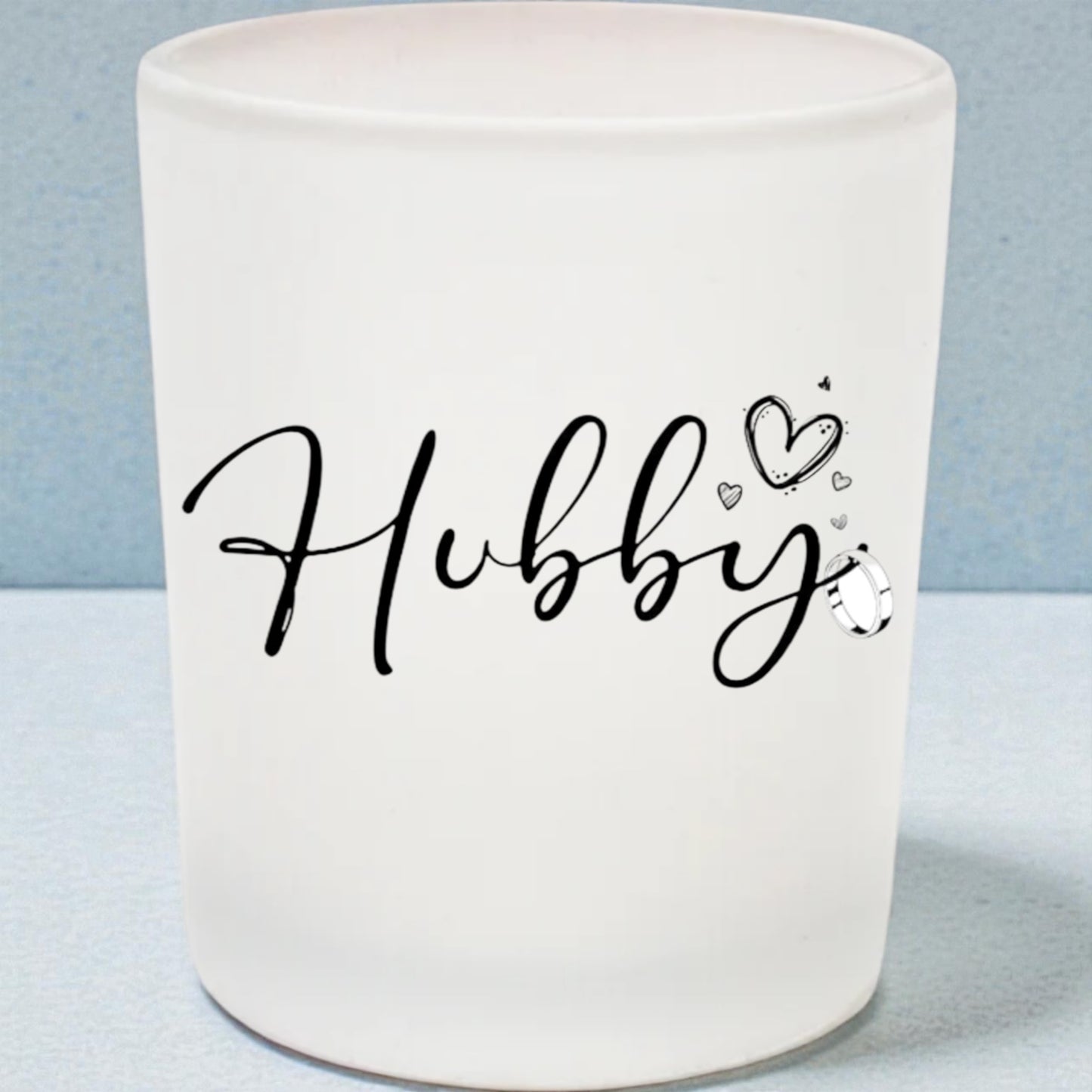 Wifey & Hubby Glass Tumblers