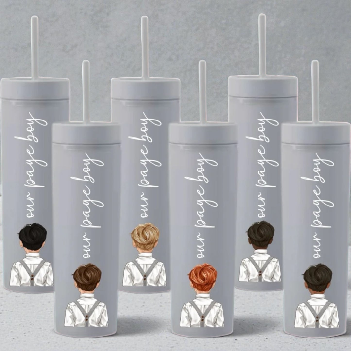 Page Boy Skinny Tumbler 16oz