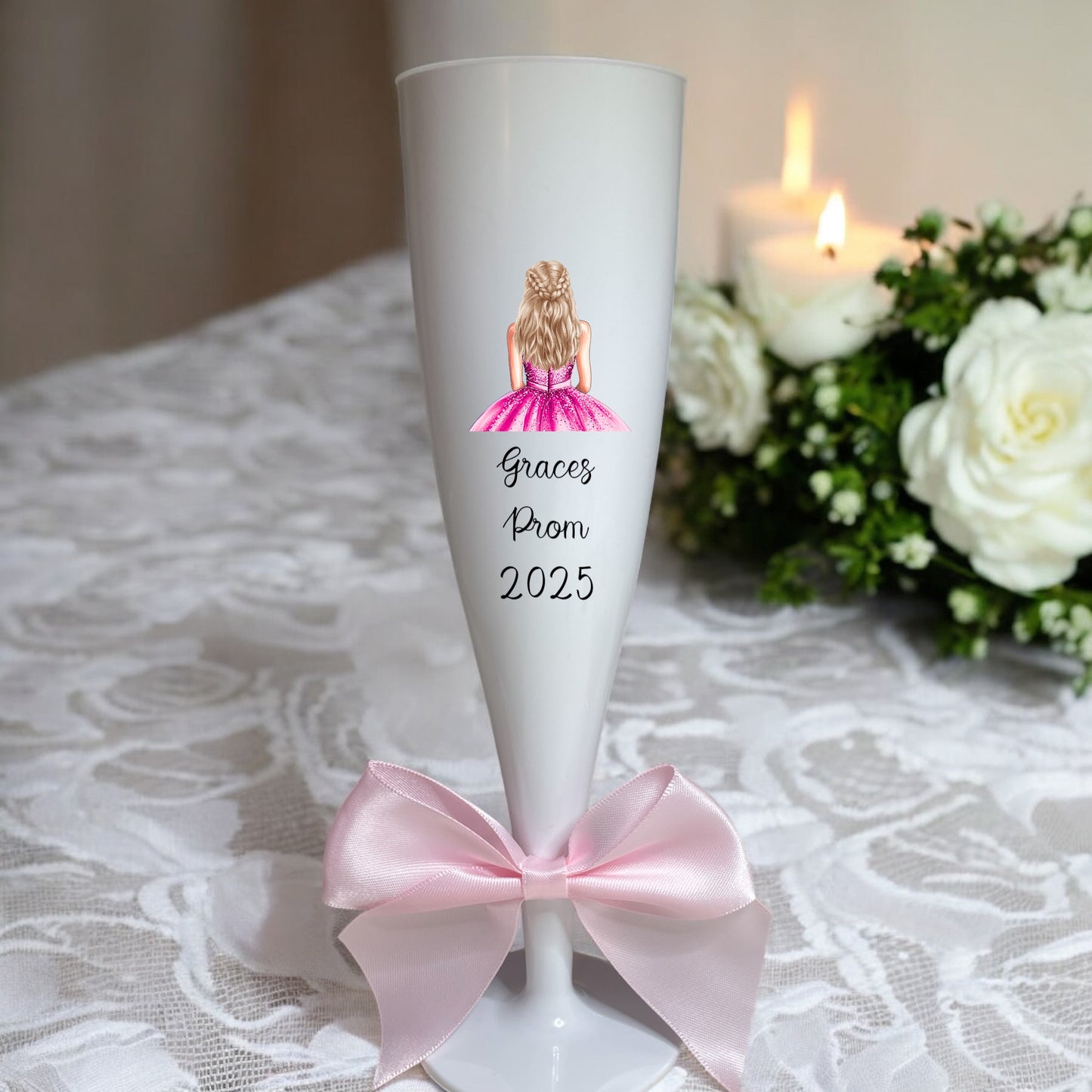 Prom Gift Bag and matching flute personalised