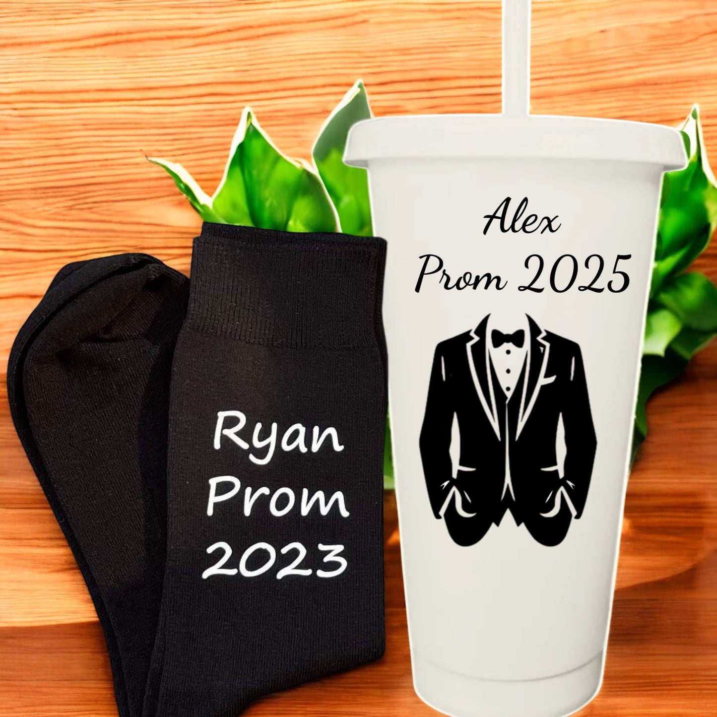 Prom 24oz cup and Socks