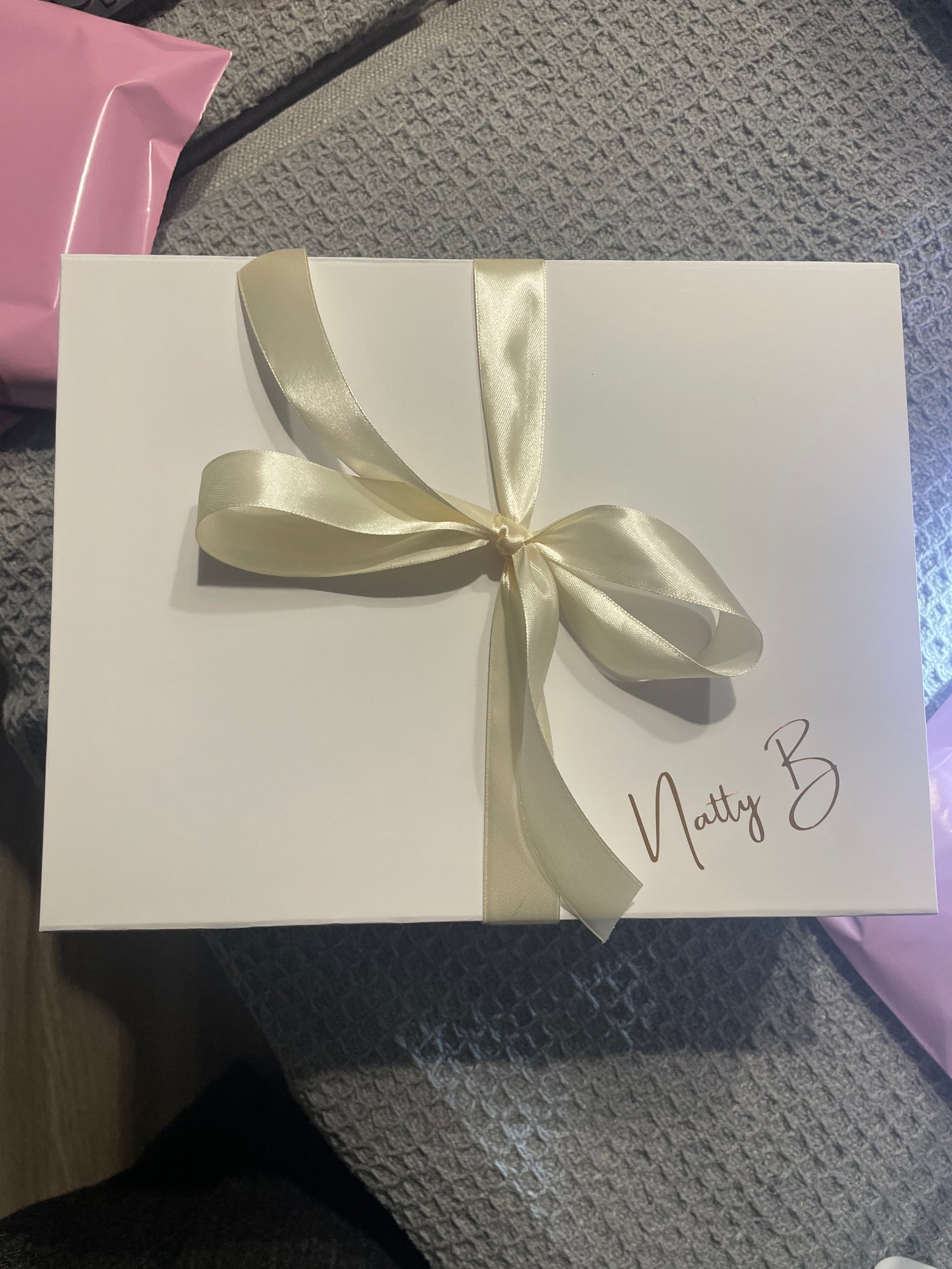 Filled gift boxes