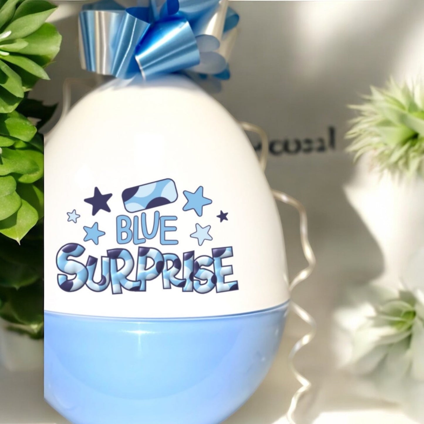 Blue Surprise Easter Egg / can be personalised