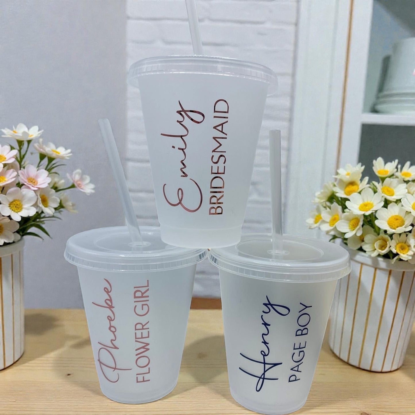 Wedding Attendants Personalised Cups