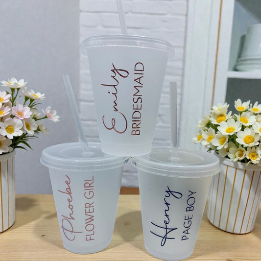 Wedding Attendants Personalised Cups