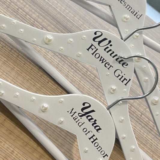 Pearlised Personalised Hangers