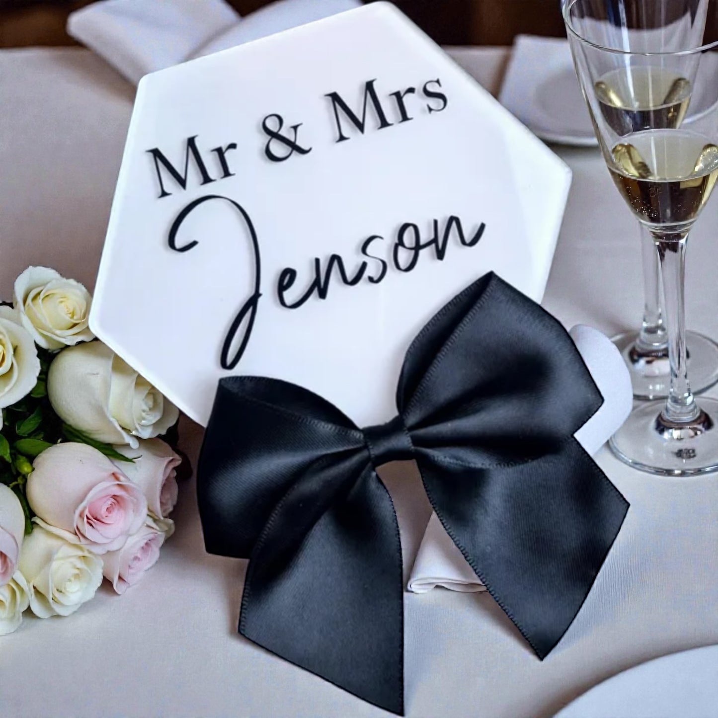 Personalised cake Topper Mr & Mrs