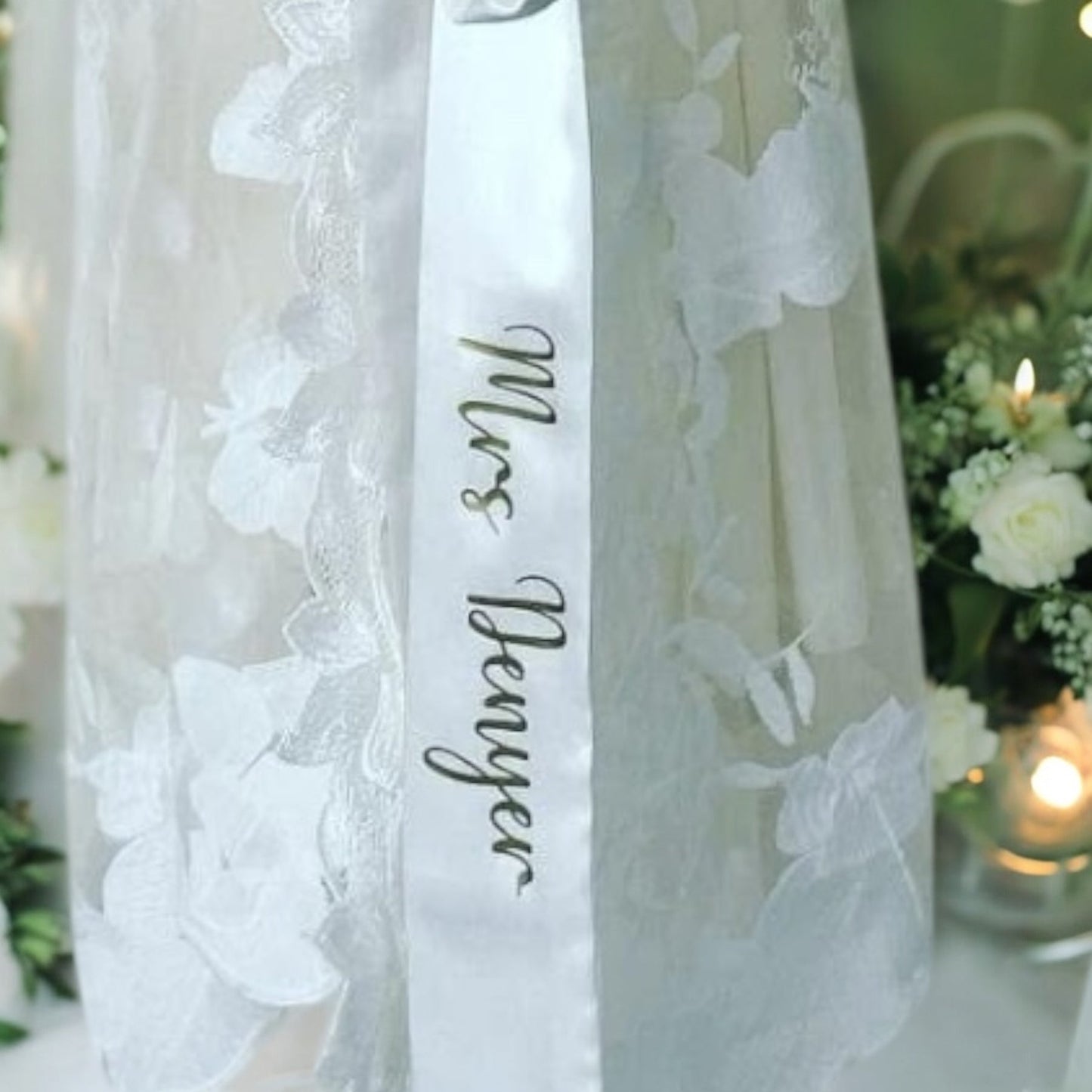 Personalised Lace Robe with insert