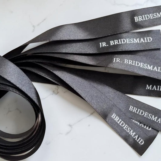 Black Wedding Ribbons
