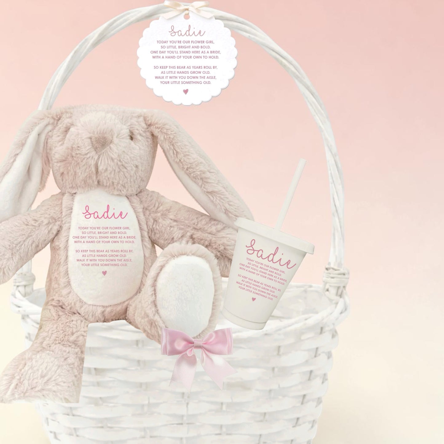 Flower Girl Filled Basket