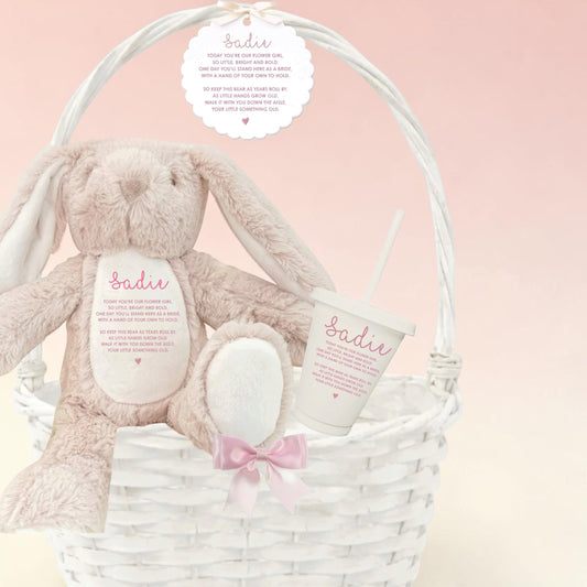 Flower Girl Filled Basket