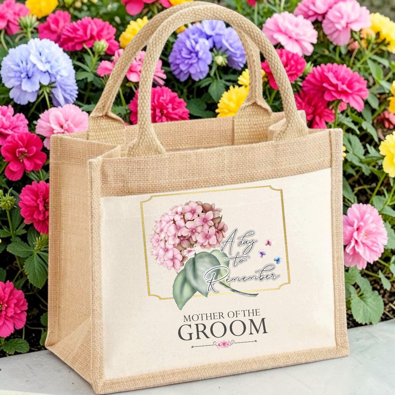 Hydrangea themed Tote Bags