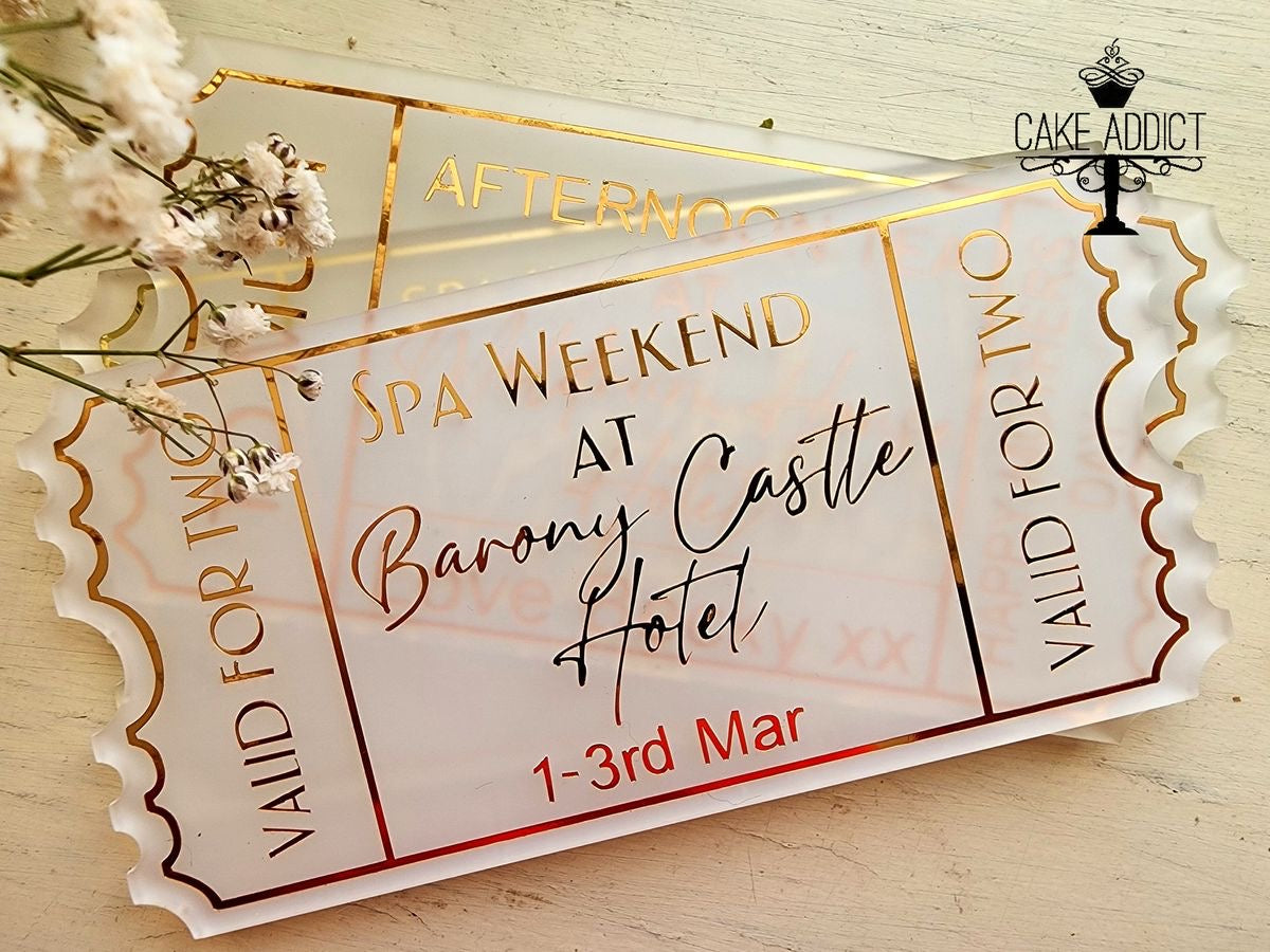 Frosted Personalised Tickets