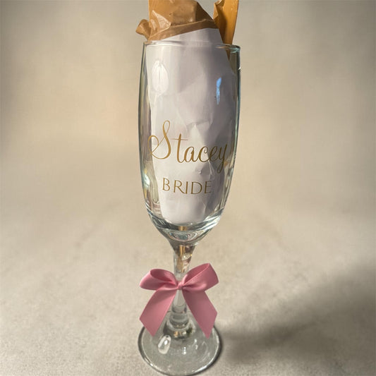 Personalised Champagne Glass