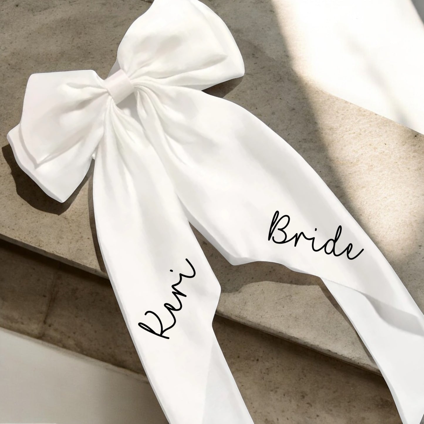 Bride waterfall Hair Bows