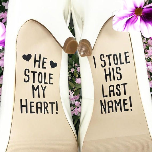 Bride decals for your shoes
