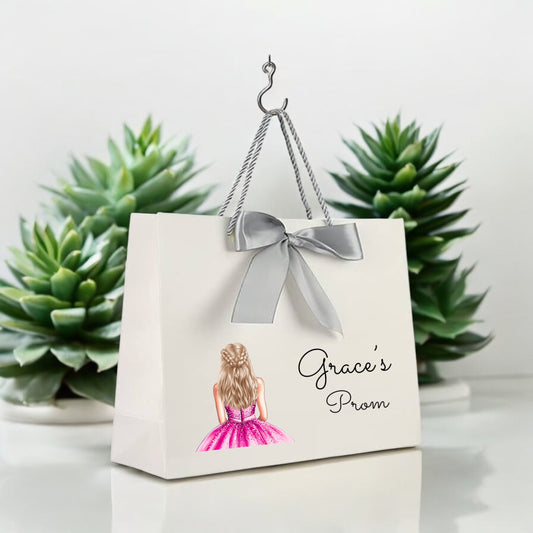 Prom Gift Bag and matching flute personalised