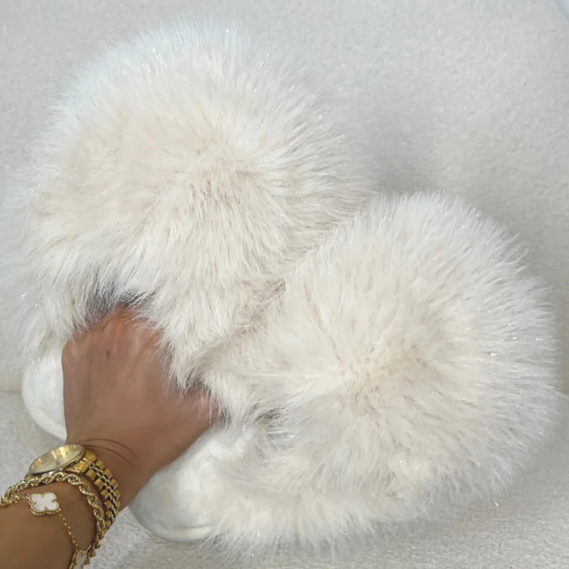 Bridal Luxury Fluffy Slippers